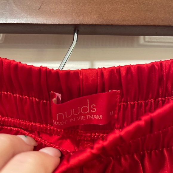 NWOT Nuuds Red Heart Pajama Set Size M - Picture 8 of 10